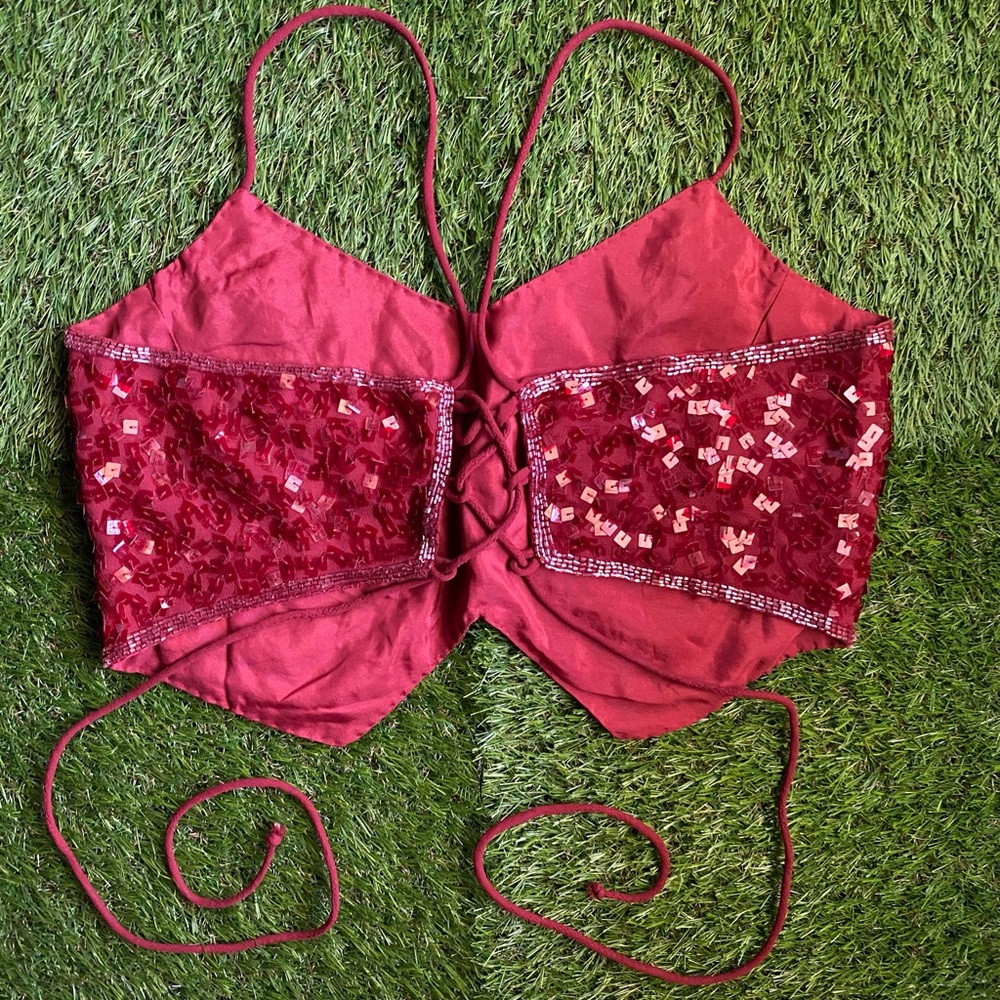 Red Sequin Top - Picture 12 of 16